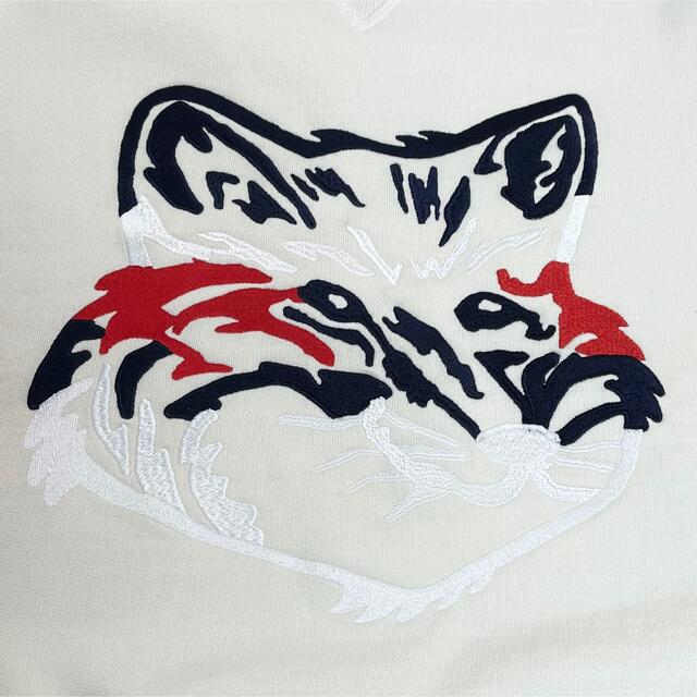 MAISON KITSUNE'(メゾンキツネ)の21SS MAISON KITSUNE BIG FOX 刺繍　スウェット　L レディースのトップス(トレーナー/スウェット)の商品写真