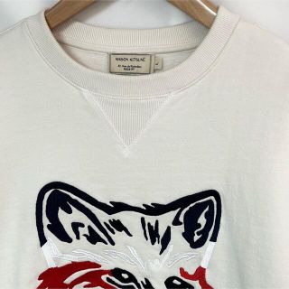 【極美品】MAISON KITSUNE スウェット　ビッグフォックス　刺繍