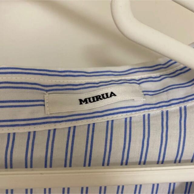 MURUA(ムルーア)のシャツ　ブラウス　ムルーア　MURUA 2way ストライプ レディースのトップス(シャツ/ブラウス(長袖/七分))の商品写真