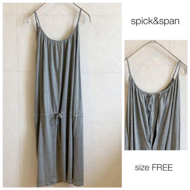 spick&span グレー レーヨンキャミワンピース ベイクルーズ