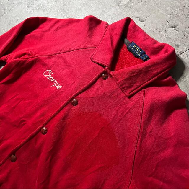 POLO RALPH LAUREN(ポロラルフローレン)の【POLO】希少 90s ブルゾン　アメカジ　赤　USED 古着　vintage メンズのジャケット/アウター(ブルゾン)の商品写真