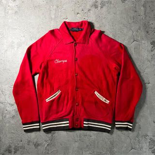 ポロラルフローレン(POLO RALPH LAUREN)の【POLO】希少 90s ブルゾン　アメカジ　赤　USED 古着　vintage(ブルゾン)