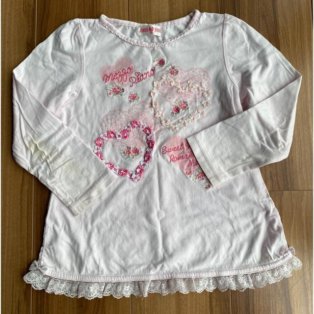 mezzo piano(メゾピアノ)のロンT mezzo piano キッズ/ベビー/マタニティのキッズ服女の子用(90cm~)(Tシャツ/カットソー)の商品写真