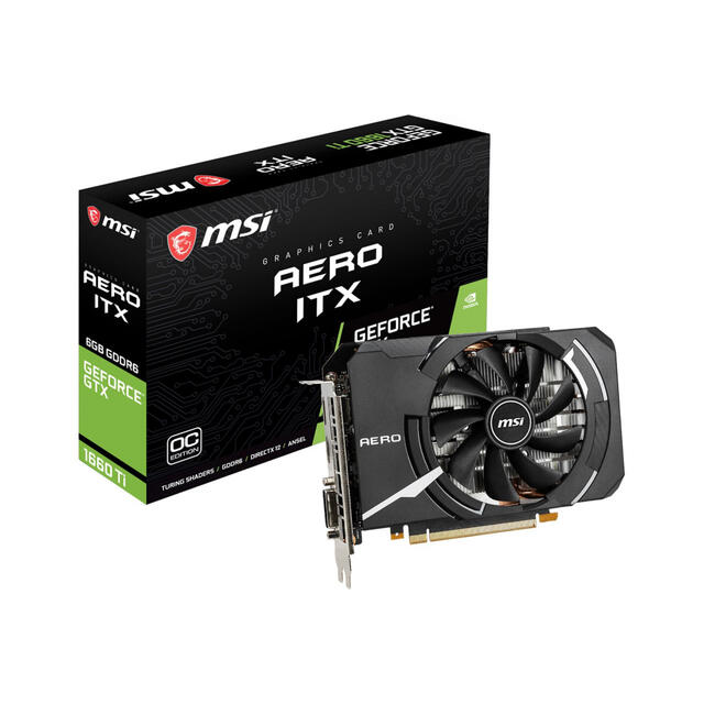 MSI GeForce GTX 1660 Ti AERO ITX 6GPC/タブレット