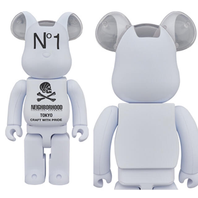 MEDICOM TOY(メディコムトイ)の数量限定 NEIGHBORHOOD White 400% ベアブリック/未使用 エンタメ/ホビーのフィギュア(その他)の商品写真