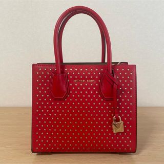 マイケルコース(Michael Kors)の【美品】マイケルコース ハンドバッグ 赤(ハンドバッグ)