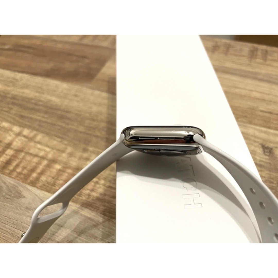 Apple Watch(アップルウォッチ)のApple Watch Series4 40mm ステンレス シルバー ホワイト メンズの時計(腕時計(デジタル))の商品写真