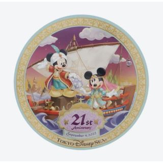 ディズニー(Disney)の【新品未開封】ディズニーシー 21周年 缶バッジ アラビアン ミッキー ミニー(バッジ/ピンバッジ)