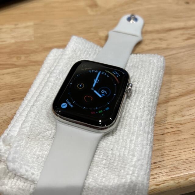 Apple Watch(アップルウォッチ)のApple Watch Series5 44mm ステンレス スマホ/家電/カメラのスマートフォン/携帯電話(その他)の商品写真