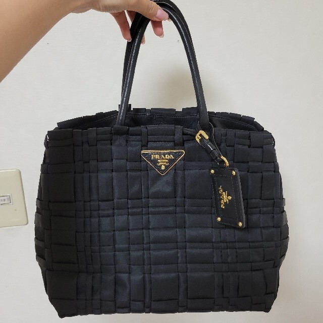【クーポンセール】PRADA ナイロン バッグ ギャザーバッグ