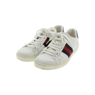 グッチ(Gucci)のGUCCI グッチ スニーカー 36(22.5cm位) 白 【古着】【中古】(スニーカー)