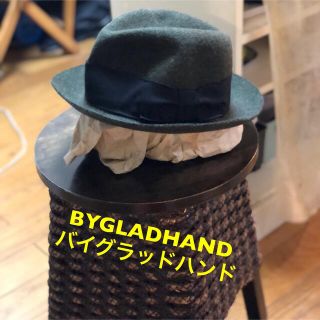 秋冬！日本製 BYGLADHAND(バイグラッドハンド) 古着中折れウールハット(ハット)