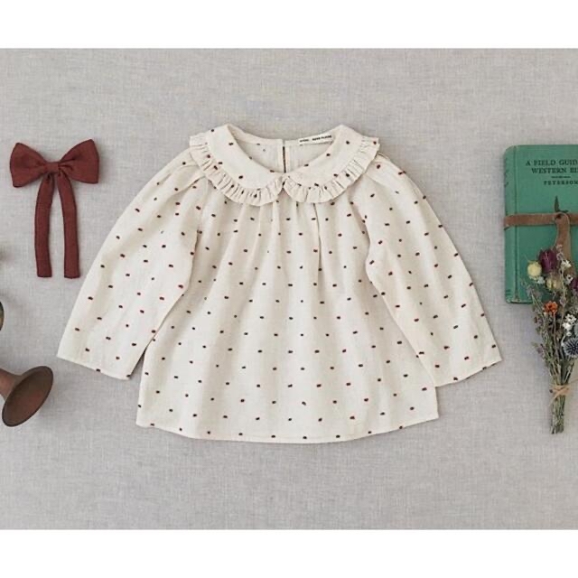 ブラウスsoor ploom Astrid Blouse Swiss Dot  5Y