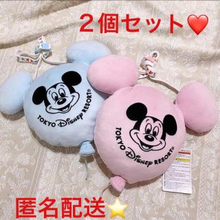 ディズニー(Disney)の新品タグ付き★パーク完売中★ミッキーバルーンポシェット２個組み★ピンクブルー(キャラクターグッズ)