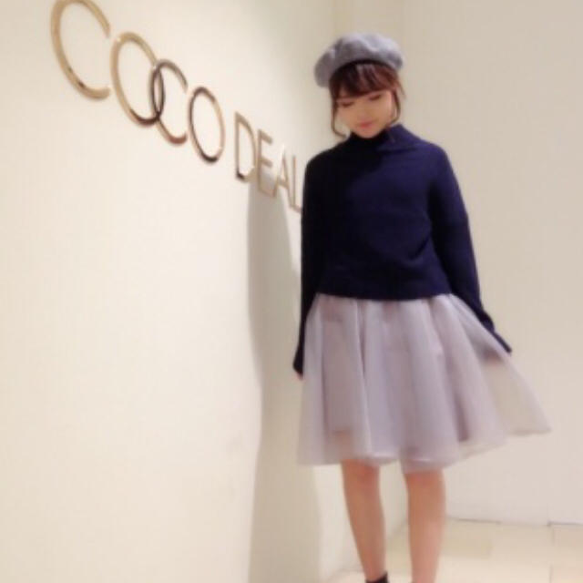 COCO DEAL(ココディール)のココディール オーガンジースカート レディースのスカート(ひざ丈スカート)の商品写真