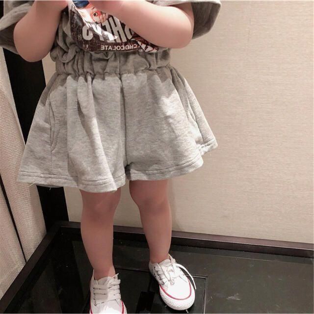 スウェットセットアップ110cm アメカジプリント　韓国子供服 キッズ/ベビー/マタニティのキッズ服女の子用(90cm~)(ワンピース)の商品写真