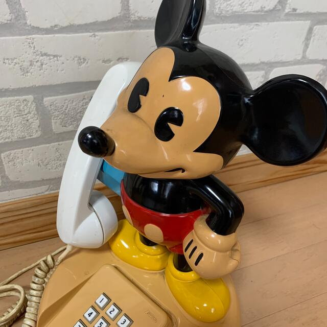 Disney(ディズニー)のオールド　ミッキーテレホン エンタメ/ホビーのおもちゃ/ぬいぐるみ(キャラクターグッズ)の商品写真