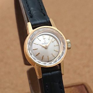 オメガ(OMEGA)の【オーバーホール済み】オメガ 北欧仕様 カットガラス レディース超美品1962年(腕時計)