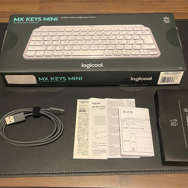 Logicool MX Keys Mini KX700PG ペイルグレー スマホ/家電/カメラのPC/タブレット(PC周辺機器)の商品写真