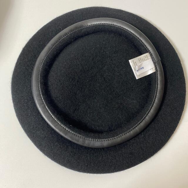 値下げ中！ベレー帽  黒 レディースの帽子(ハンチング/ベレー帽)の商品写真