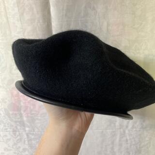 値下げ中！ベレー帽  黒(ハンチング/ベレー帽)