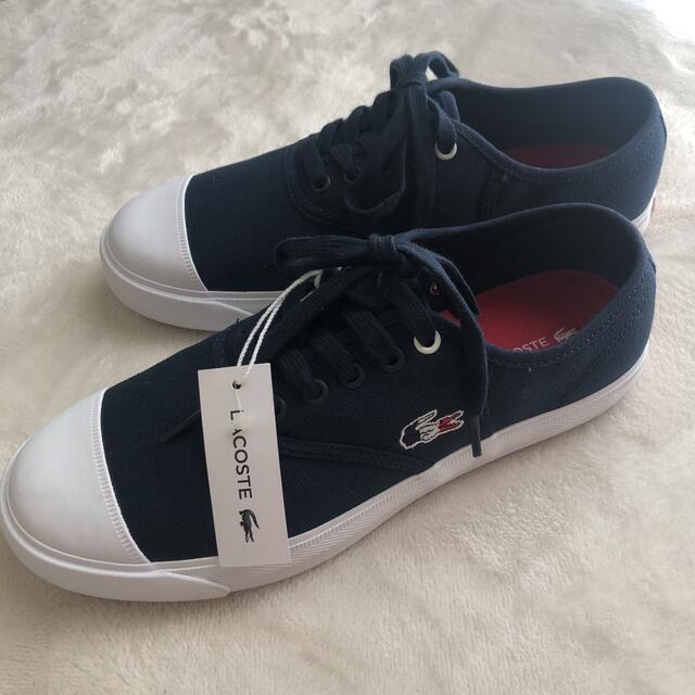 新品❣️LACOSTEラコステスニーカー❣️24.5㎝❣️黒 1