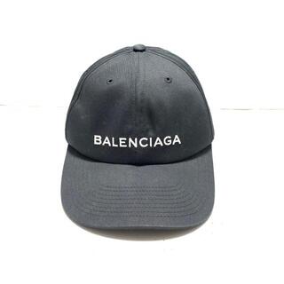 バレンシアガ(Balenciaga)のバレンシアガ キャップ - 黒×白 刺繍(キャップ)