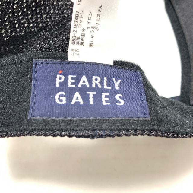 PEARLY GATES(パーリーゲイツ)のパーリーゲイツ キャップ - 黒×白×マルチ レディースの帽子(キャップ)の商品写真