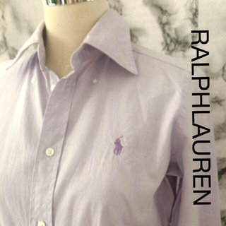 ラルフローレン(Ralph Lauren)のRALPHLAUREN ラルフローレンシャツ❣Lサイズ❣パープル(シャツ/ブラウス(長袖/七分))