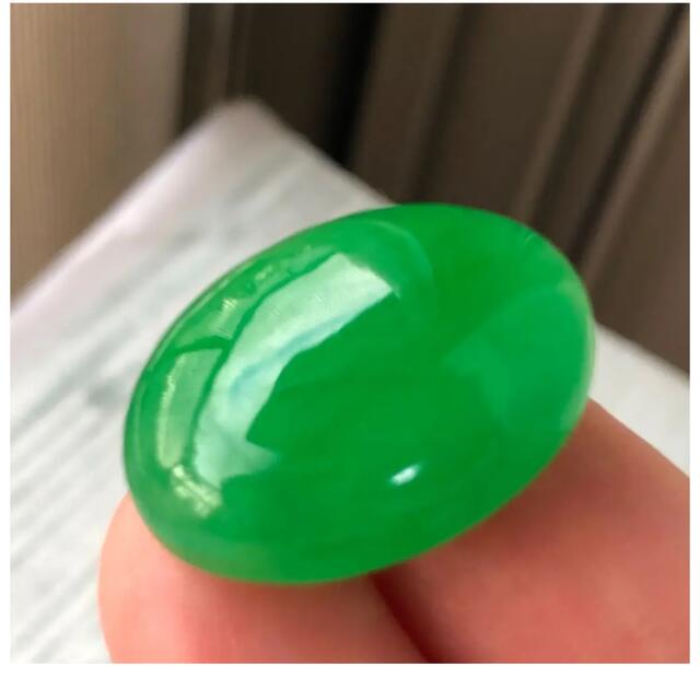 桜 印 大粒 天然石 翡翠ヒスイルース 約28.25ct オーバル カボション