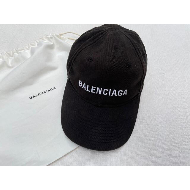 公式代理店 専用 BALENCIAGA バレンシアガ キャップ 黒 ブラック