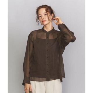 ビューティアンドユースユナイテッドアローズ(BEAUTY&YOUTH UNITED ARROWS)のシアーシャツ(シャツ/ブラウス(長袖/七分))