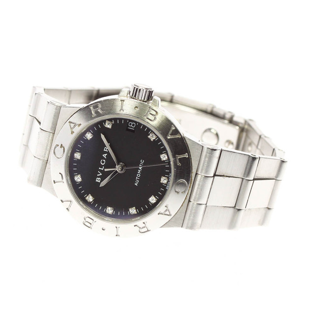 BVLGARI】ブルガリ ディアゴノ 11Pダイヤ デイト LCV29S 自動巻き
