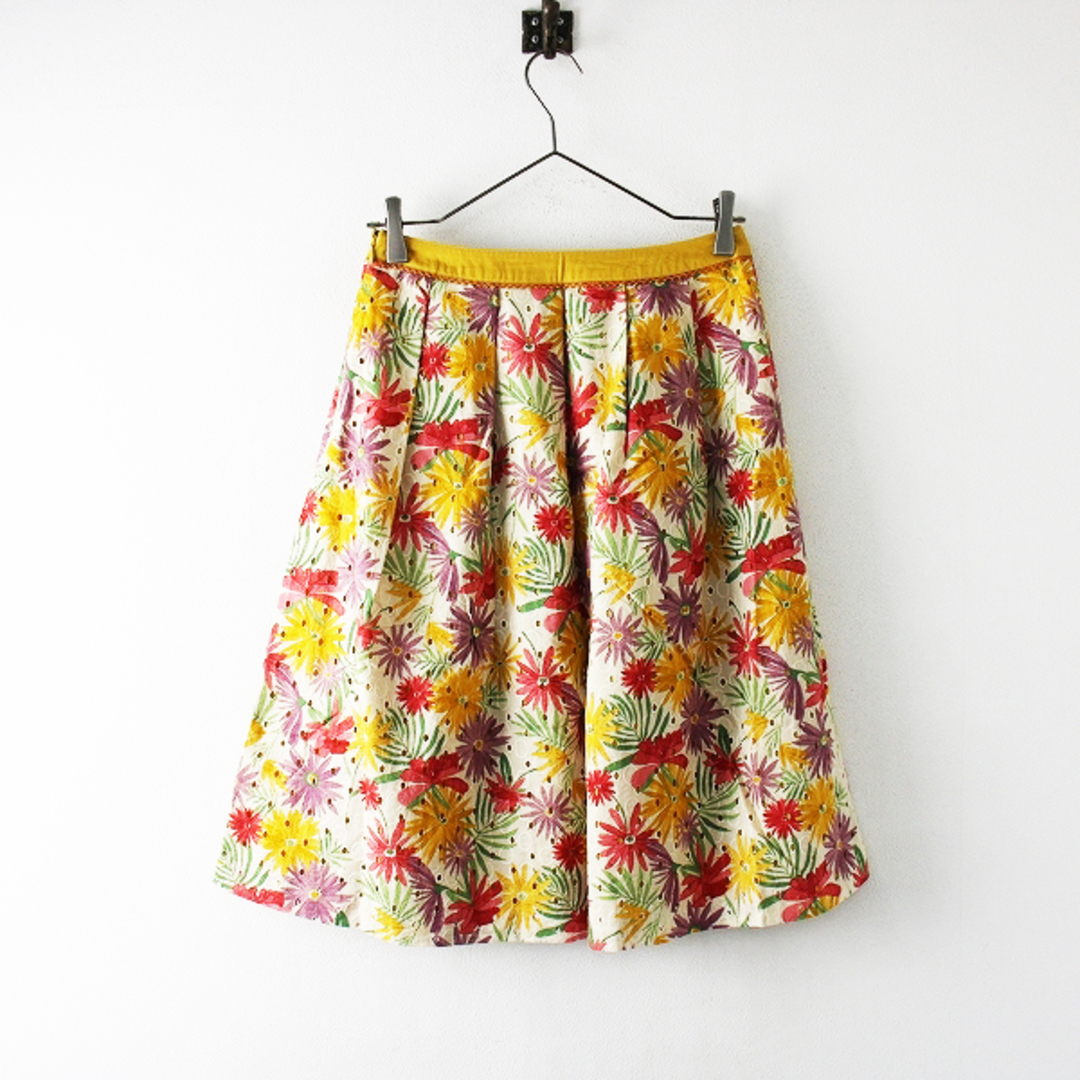 最終値下げ 美品 ホコモモラ 刺繍 スカート 40
