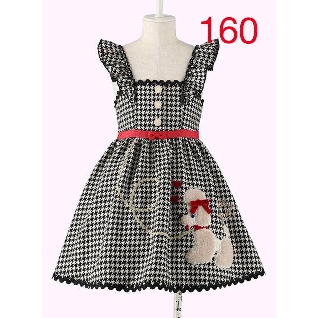 超人気新品 Shirley Temple - シャーリーテンプル千鳥ジャガードプードルジャンパースカート160 ワンピース 超人気新品 Shirley Temple - シャーリーテンプル千鳥ジャガードプードルジャンパースカート160 ワンピース