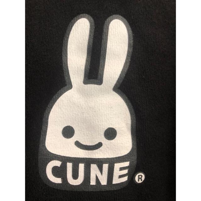 CUNE(キューン)のCUNE パーカー　Mサイズ　キューン　ブラック　 レディースのトップス(パーカー)の商品写真