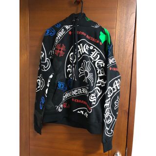 クロムハーツ(Chrome Hearts)の超希少　新品　クロムハーツ　XS オンライン限定 ステンシル　マルチカラー(パーカー)