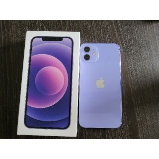 アップル(Apple)のiPhone12 64G パープル　simフリー(スマートフォン本体)