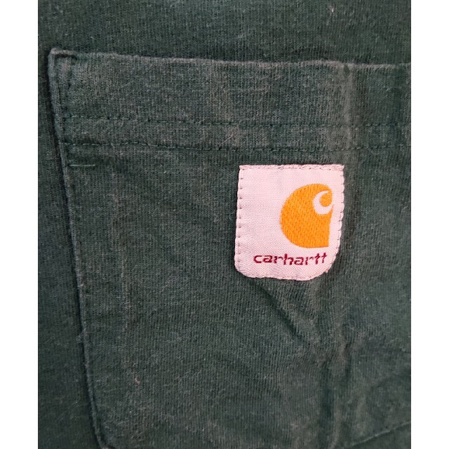 carhartt(カーハート)のCarhartt ロンT サイズM グリーン メンズのトップス(Tシャツ/カットソー(七分/長袖))の商品写真