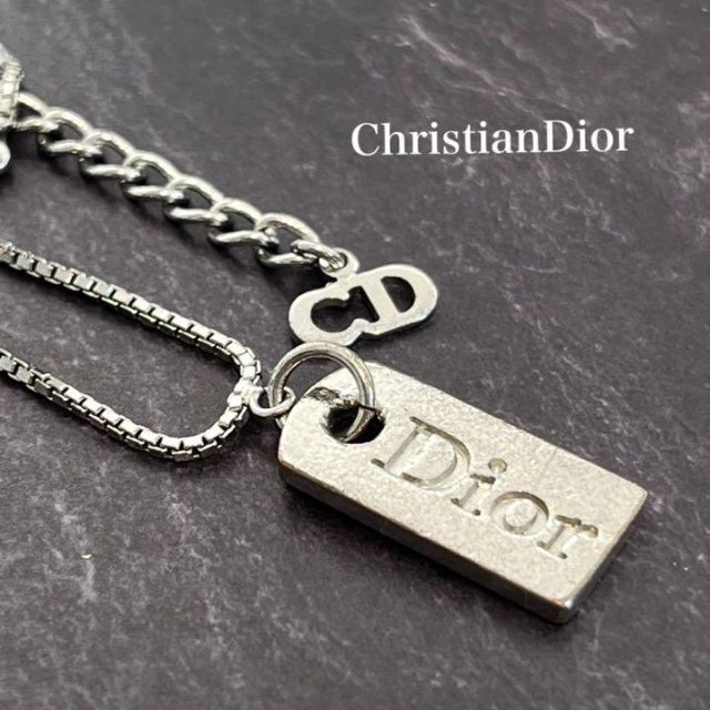 【美品】Dior　ディオール　ブレスレット　喜平チェーン　ゴールド　バングル