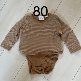 ザラキッズ(ZARA KIDS)のZARA 80 ボーダーロンパース(ロンパース)