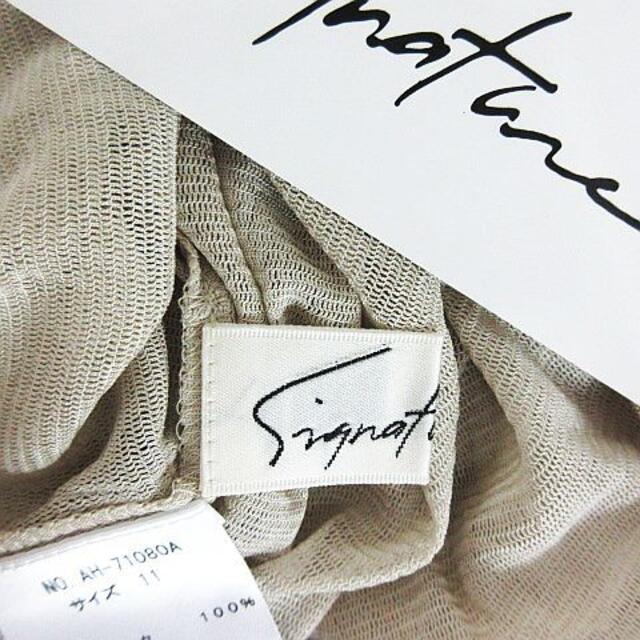 Signature カットソー 長袖 タートルネック シルク 11 ベージュ 3