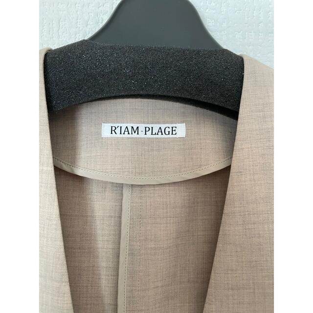 Plage(プラージュ)のRIAM plage ノーカラー ジャケット 美品 36 レディースのジャケット/アウター(ノーカラージャケット)の商品写真