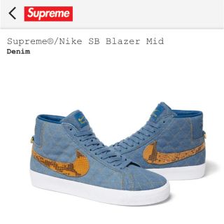 シュプリーム(Supreme)の【送料込み】Supreme × NIKE SB BLAZER MID(スニーカー)