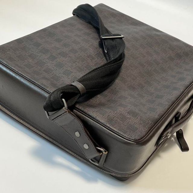 Dunhill - 【美品】ダンヒル スーツケース PVC ブラウン ショルダー
