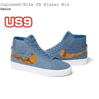 シュプリーム(Supreme)のSupreme®/Nike SB Blazer Mid US9(スニーカー)