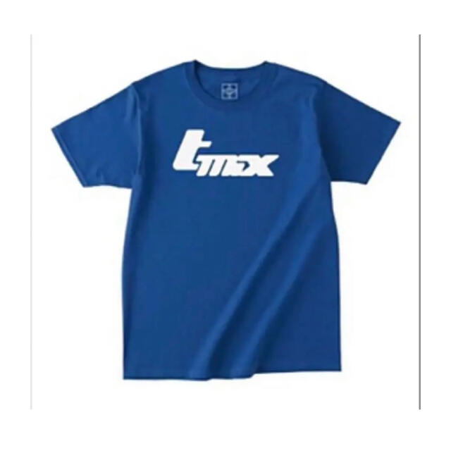 【値引不可 完売】tohji t-mix logo Tシャツ ブルー Lサイズ