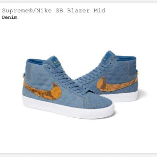 シュプリーム(Supreme)のSupreme × Nike SB Blazer Mid(スニーカー)