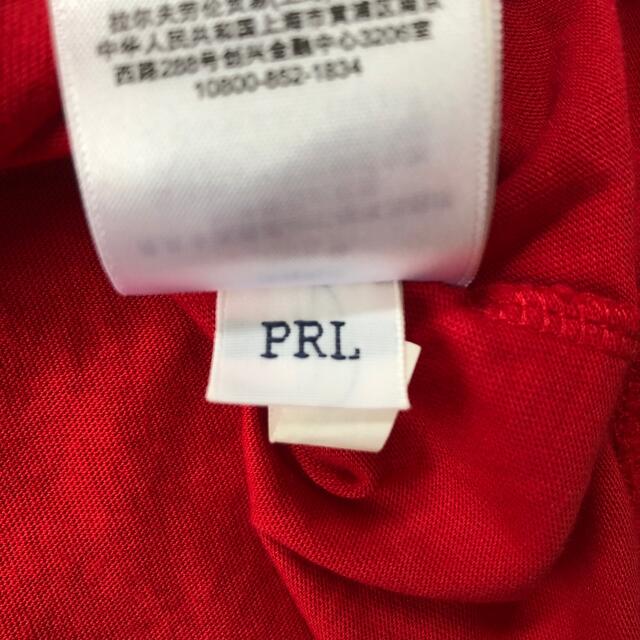 POLO RALPH LAUREN(ポロラルフローレン)のポロバイラルフローレン　ワンポイントロゴ　胸ポケット付き　長袖Tシャツ　赤色　S メンズのトップス(Tシャツ/カットソー(七分/長袖))の商品写真