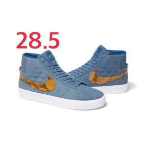 シュプリーム(Supreme)のsupreme x nike SB Blazer  Denim(スニーカー)